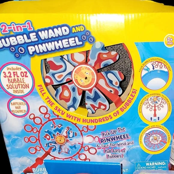 BUBBLE FUN BUNDLE!! INCLUDES 6 DIFFERENT ITEMS! THIS  WILL MAKE HOURS OF FUN! - Picture 6 of 7